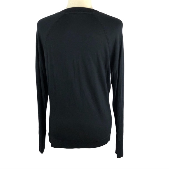 Athleta Black Criss Cross Tulip Hem Sweater - Picture 6 of 9